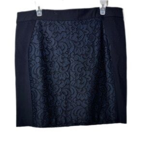 LOFT Black Mini Pencil Skirt for Work